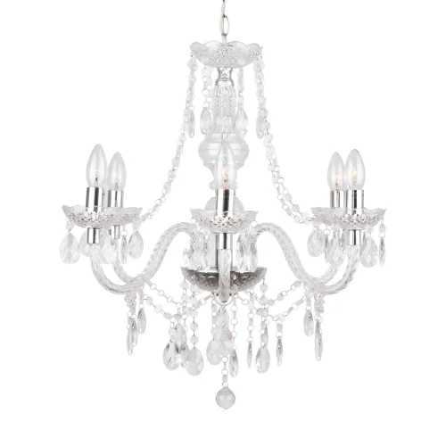 LÁMPARA DE TECHO 6 LUCES LIONETTA TRANSPARENTE