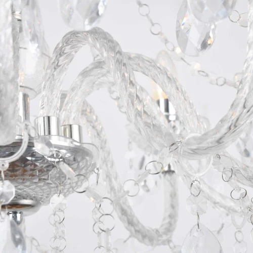 LÁMPARA DE TECHO 10 LUCES LIONETTA TRANSPARENTE