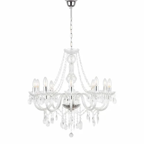 LÁMPARA DE TECHO 10 LUCES LIONETTA TRANSPARENTE