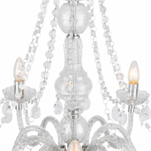 LÁMPARA DE TECHO 10 LUCES LIONETTA TRANSPARENTE