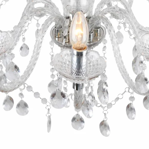 LÁMPARA DE TECHO 10 LUCES LIONETTA TRANSPARENTE