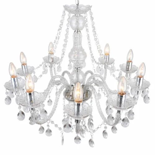 LÁMPARA DE TECHO 10 LUCES LIONETTA TRANSPARENTE