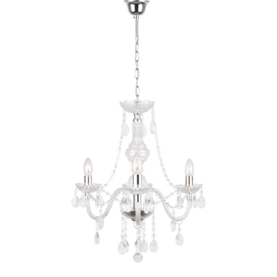 LÁMPARA DE TECHO 3 LUCES LIONETTA TRANSPARENTE 2