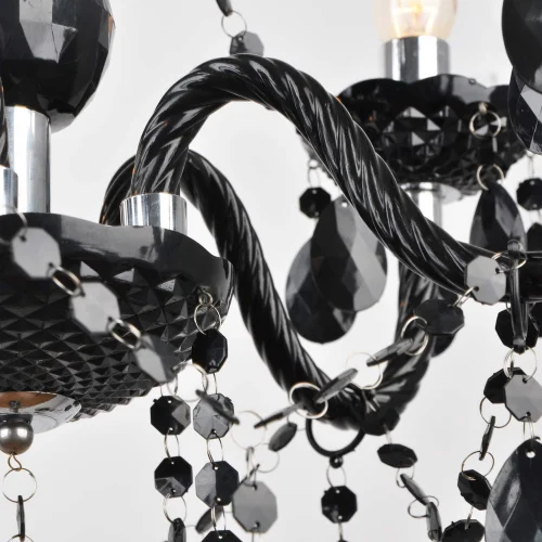 LÁMPARA DE TECHO 6 LUCES GIULIA NEGRA