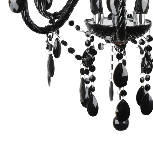 LÁMPARA DE TECHO 6 LUCES GIULIA NEGRA