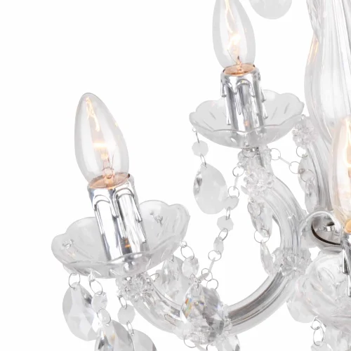 LÁMPARA DE TECHO 5 LUCES NICOLA TRANSPARENTE