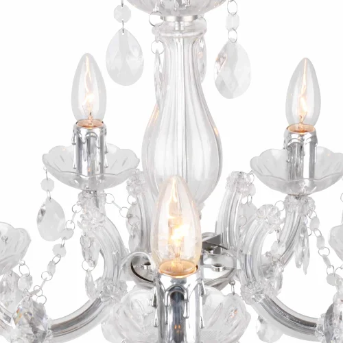 LÁMPARA DE TECHO 5 LUCES NICOLA TRANSPARENTE