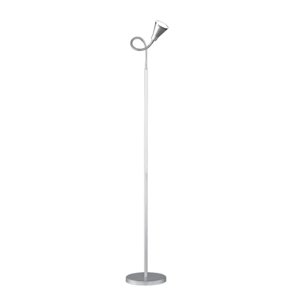 LAMPARA DE PIE LED PLATA