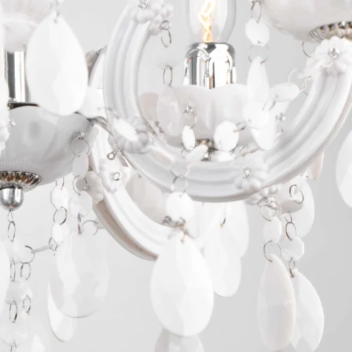 LÁMPARA DE TECHO 5 LUCES NICOLA BLANCA