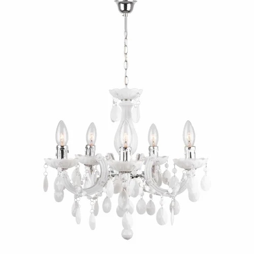 LÁMPARA DE TECHO 5 LUCES NICOLA BLANCA