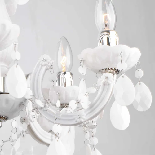 LÁMPARA DE TECHO 5 LUCES NICOLA BLANCA