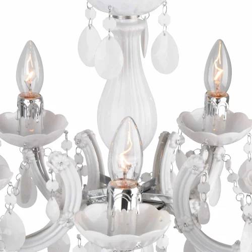 LÁMPARA DE TECHO 5 LUCES NICOLA BLANCA