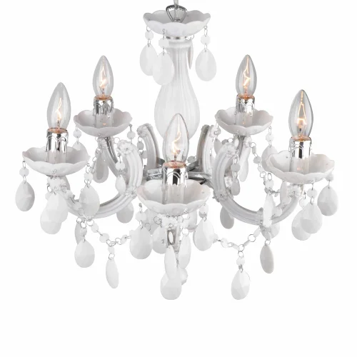 LÁMPARA DE TECHO 5 LUCES NICOLA BLANCA