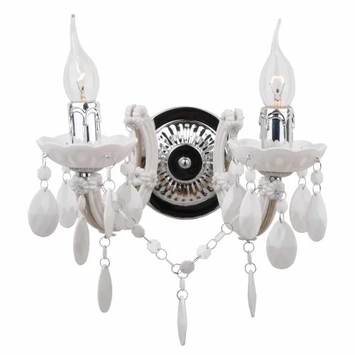 APLIQUE DE PARED 2 LUCES PRIMAVERA BLANCA