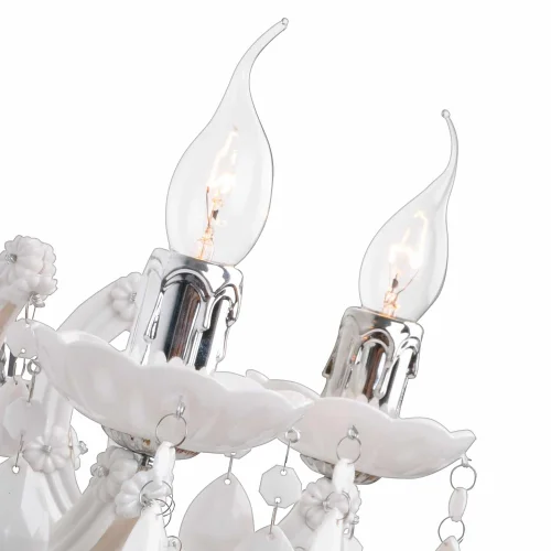 APLIQUE DE PARED 2 LUCES PRIMAVERA BLANCA