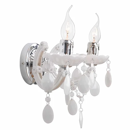 APLIQUE DE PARED 2 LUCES PRIMAVERA BLANCA