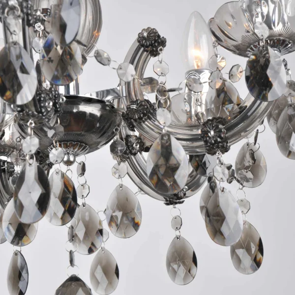 LÁMPARA DE TECHO 5 LUCES VIRGILIA FUMÉ