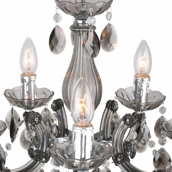 LÁMPARA DE TECHO 5 LUCES VIRGILIA FUMÉ