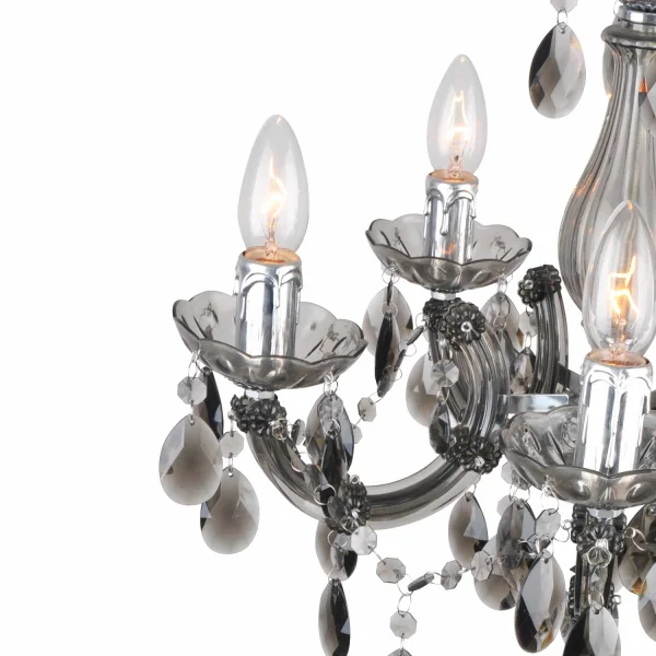 LÁMPARA DE TECHO 5 LUCES VIRGILIA FUMÉ