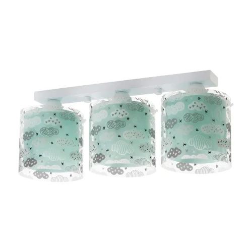 LÁMPARA DE TECHO INFANTIL CLOUDS VERDE LÁMPARA DE TECHO INFANTIL CLOUDS VERDE