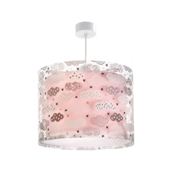 LÁMPARA COLGANTE INFANTIL CLOUDS ROSA