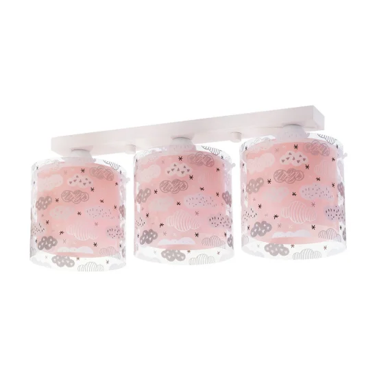 LÁMPARA DE TECHO INFANTIL CLOUDS ROSA