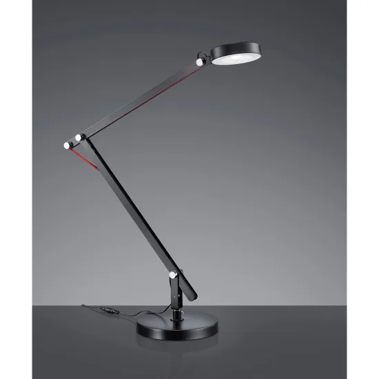 Flexo Led Angular Negro, Iluminación de Interior | Lúzete 2