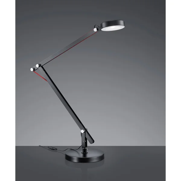 Flexo Led Angular Negro, Iluminación de Interior | Lúzete Flexo Led Angular Negro, Iluminación de Interior | Lúzete
