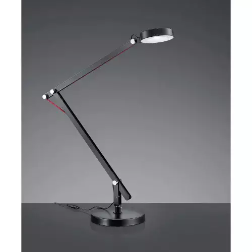 Flexo Led Angular Negro, Iluminación de Interior | Lúzete Flexo Led Angular Negro, Iluminación de Interior | Lúzete