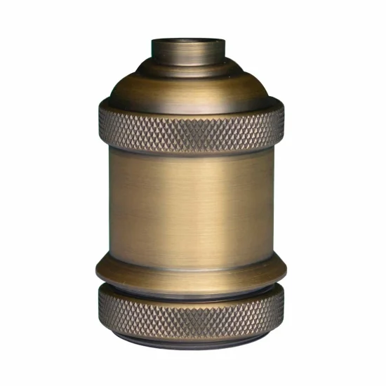 PORTALÁMPARAS E27 1L ACERO PAVON