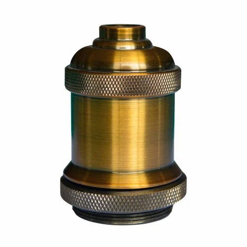 PORTALÁMPARAS E27 1L ACERO ORO COBRE