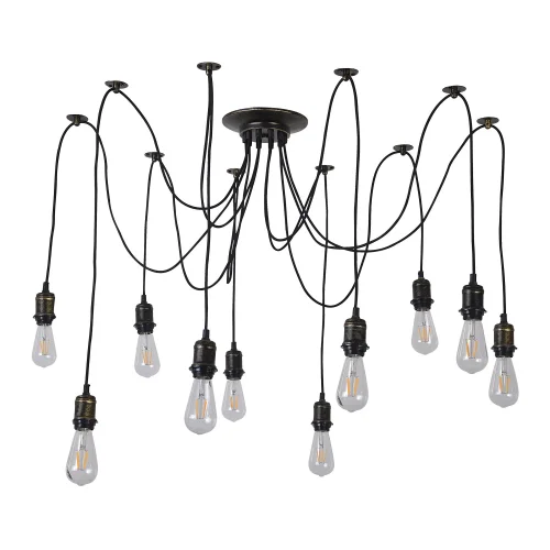 LÁMPARA DE TECHO 10 LUCES CARLA ENVEJECIDO