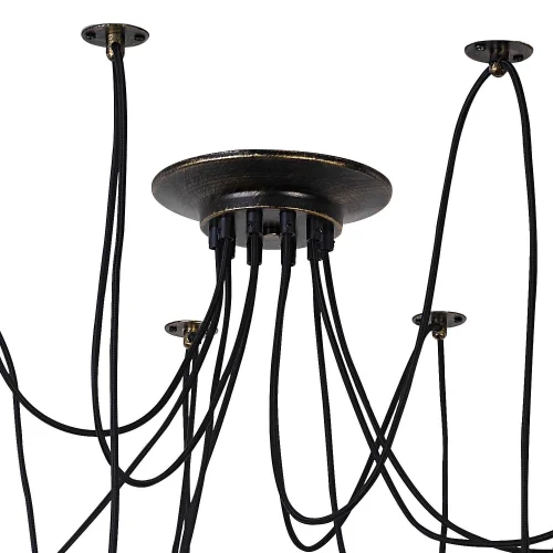 LÁMPARA DE TECHO 10 LUCES CARLA ENVEJECIDO