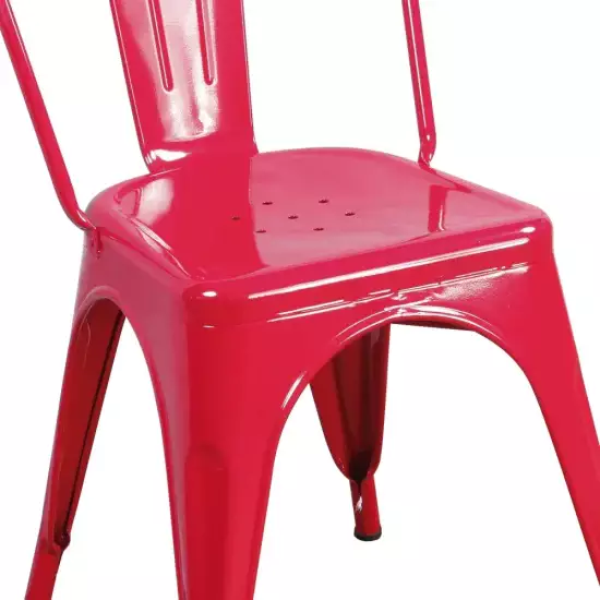 SILLA JOSEPHINE ROJA INDUSTRIAL 2