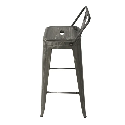 TABURETE ALTO JOSEPHINE ENVEJECIDO METÁLICO