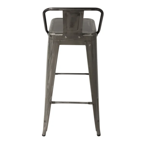 TABURETE ALTO JOSEPHINE ENVEJECIDO METÁLICO