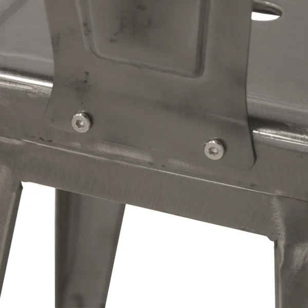 TABURETE ALTO JOSEPHINE ENVEJECIDO METÁLICO