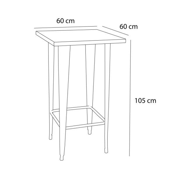 MESA ALTA JOSEPHINE BLANCA MESA ALTA JOSEPHINE BLANCA