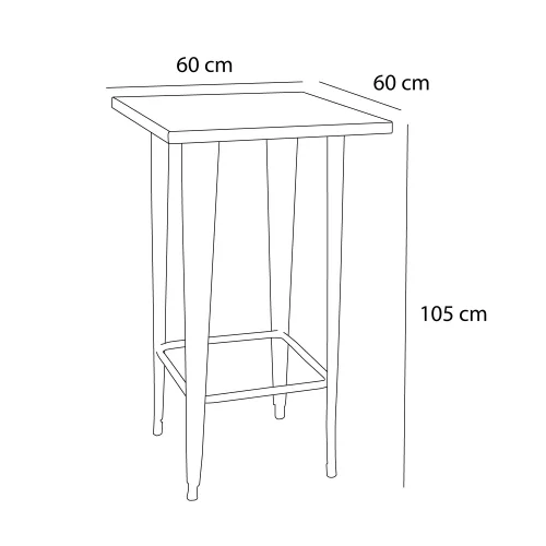MESA ALTA JOSEPHINE BLANCA MESA ALTA JOSEPHINE BLANCA