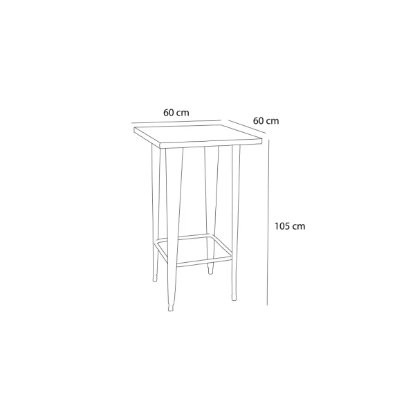 MESA ALTA JOSEPHINE BLANCO ENVEJECIDO MESA ALTA JOSEPHINE BLANCO ENVEJECIDO