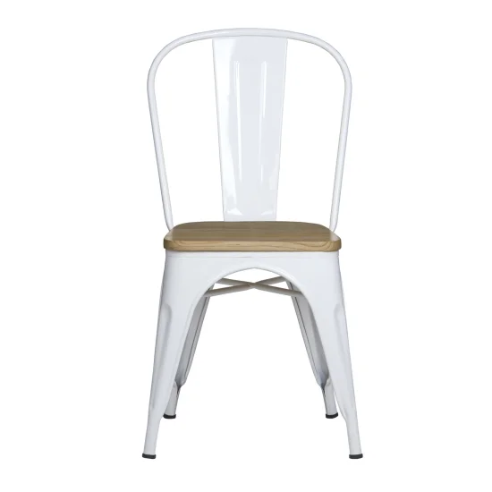 SILLA JOSEPHINE BLANCA MADERA 2