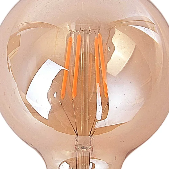 BOMBILLA DECORATIVA ESFÉRICA LED E27 7W ÁMBAR 2
