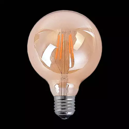 BOMBILLA DECORATIVA ESFÉRICA LED E27 7W ÁMBAR BOMBILLA DECORATIVA ESFÉRICA LED E27 7W ÁMBAR