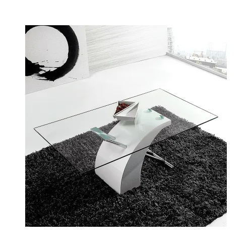 MESA DE CENTRO CLARITY TRANSP/BLANCA MESA DE CENTRO CLARITY TRANSP/BLANCA