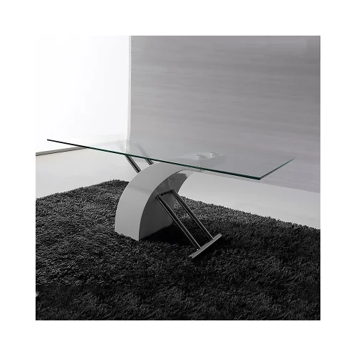 MESA DE CENTRO CLARITY TRANSP/BLANCA MESA DE CENTRO CLARITY TRANSP/BLANCA