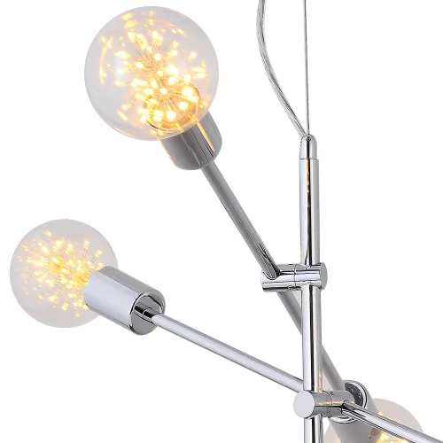 LÁMPARA DE TECHO JUPITER 6 LUCES CROMO