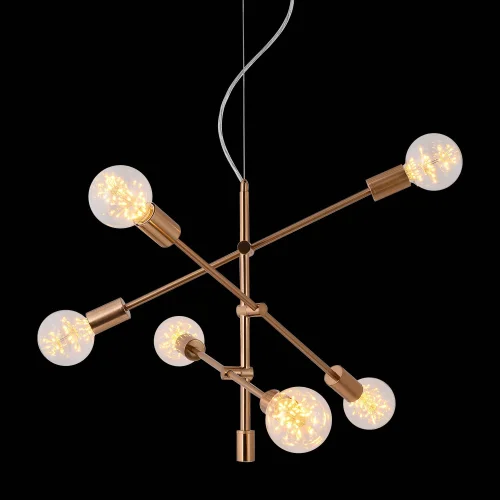 LÁMPARA DE TECHO JUPITER 6 LUCES BRONCE