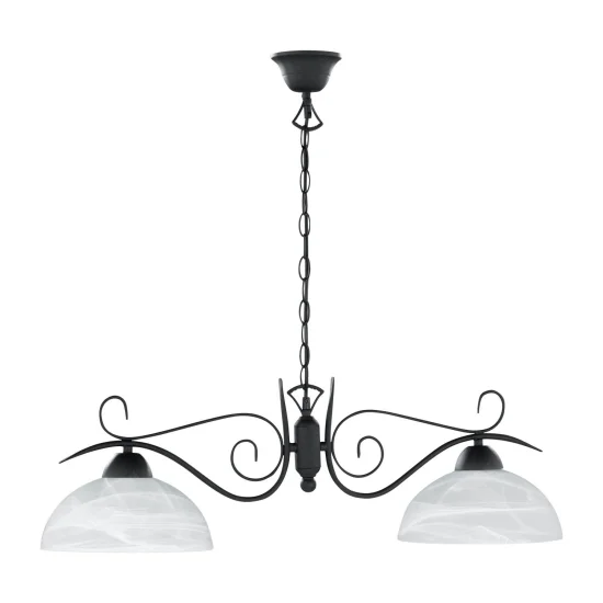 LÁMPARA DE TECHO 2 LUCES MIRANDA FORJA 2