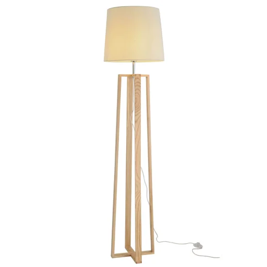 LÁMPARA DE PIE LINDBERG PANTALLA BEIGE